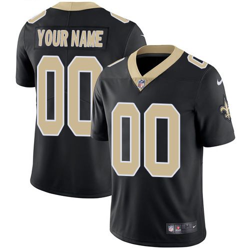 Nike New Orleans Saints Black Men Customized Vapor Untouchable Player Limited Jersey->customized nfl jersey->Custom Jersey